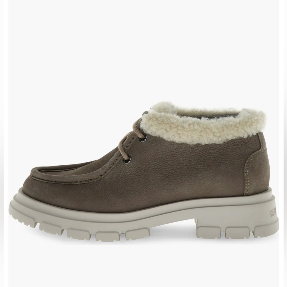 NWT Candice Cooper Chado London Faux Shearling Bootie in Taupe